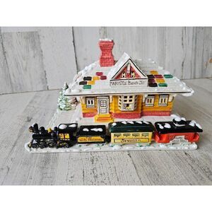 Walter brockmann train station vintage 1981 village house locomotive whistle ben